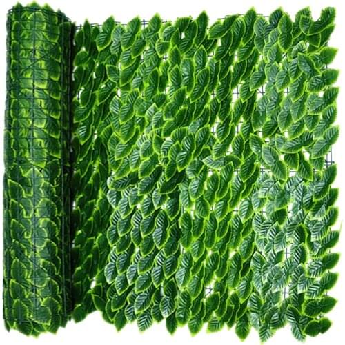0.5x1/0.5x3M Artificial Leaf Privacy Fence Screening Roll Hedges Panels Screen Wall Landscaping Garden Backyard Balcony Fence