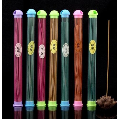 1Box 20g Lengthened Incense Stick Options For Scents Rose Jasmine Ocean Vanilla GreenTea