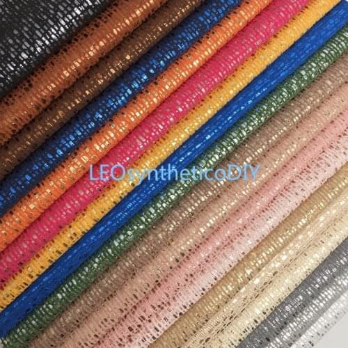 1PC 21X29CM Metallic Faux Leather Fabric, Synthetic Leather Fabric Sheets, PU Leather For Making Bows LEOsyntheticoDIY T417