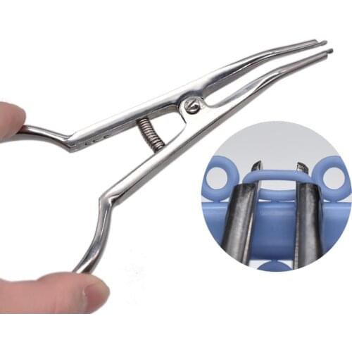 1pc Dental Ring Placed Pliers Dental Tools Arranged for Rubber Clamp Separator Circle Pliers Elastic Ligature Ties Forceps