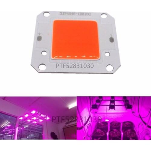 10pcs 50W Full Spectrum 380-840NM LED COB chip DC12V Integrated Smart IC Driver
