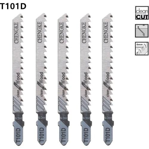 10PCS Jig Saws Blade T101D Sawing Wood Cutting Curve Blade Coarse Teeth HCS For Wood/SawdustBoard/ Plywood