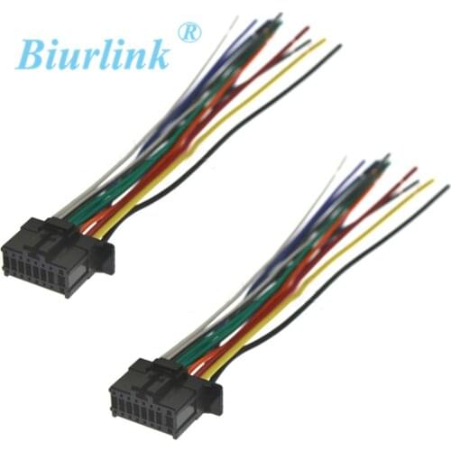 2pcs Car Stereo Harness Wire Adapter Wiring Connector Cable for Pioneer Radio