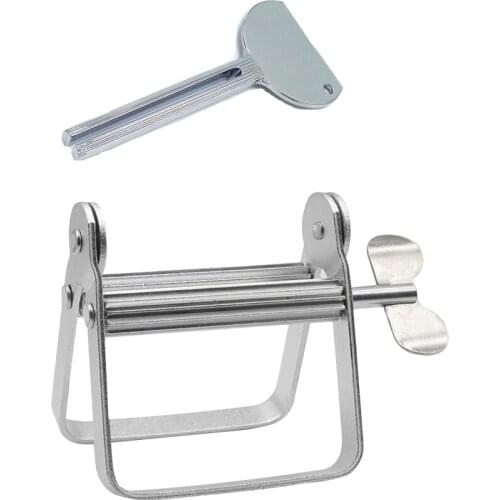 2pcs Tube Squeezers Aluminum Alloy Durable Useful Practical Creative Toothpaste Squeezer Tooth Paste Dispenser Tool