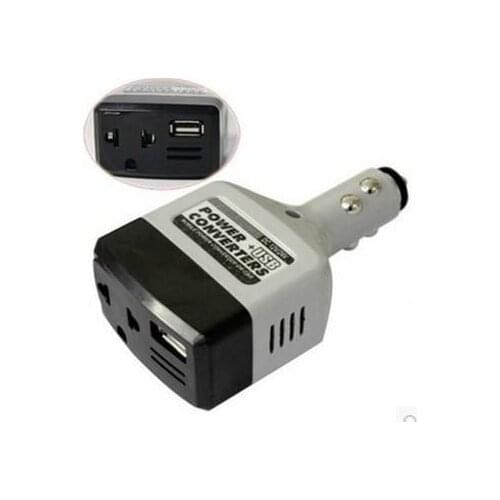 Car Power Converter Inverter 12V/24V for 220V Adapter Charger Car Cigarette Lighter Socket Power+USB Converter