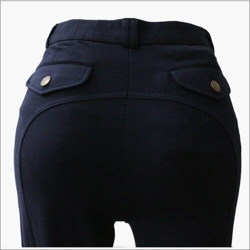 Equestrian Breeches Horse Riding Knitted Fabric Men Breathable Harness Equestrian High Elasticity Womens Jodhpurs Pants