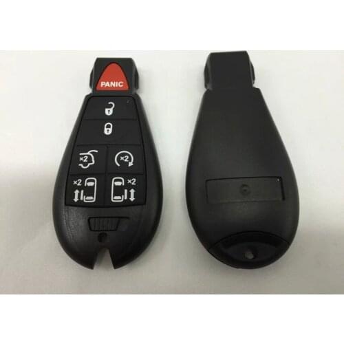 High Quality For Chrysler Town & Country Dodge Grand Caravan Smart Remote Key Shell Case 6+1 Button Keyless Entry Fob Key Cover