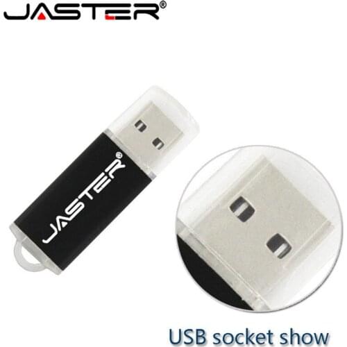JASTER Brand new Usb Flash Drives 100% real capacity USB 2.0 Pen Drive 4GB 8GB 16GB 32GB 64GB 128GB original Pendrive U Stick