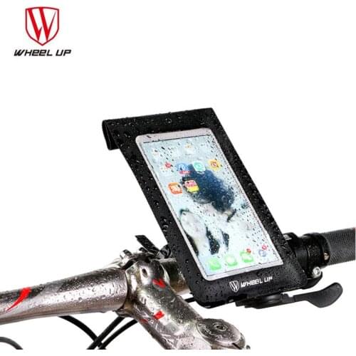 WHEEL UP Bicycle Phone Bag Touchscreen Cycling Bike Handlebar Front Head Tube Waterproof Pannier 6.0 Inch Mobile Smartphone Bag