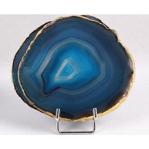 Natural Rock AGATE SLAB Geode Slice Crystal Mineral Coaster Healing high quality Mineral Stone Collection Decor for home DIY hot