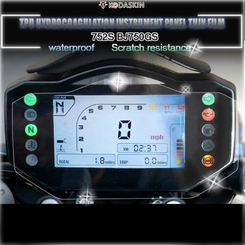 KODASKIN Motorcycle TPU Instrument Protection Speedometer Waterproof Protective Film Hydrogel Film Fit for BENELLI 752S BJ750GS