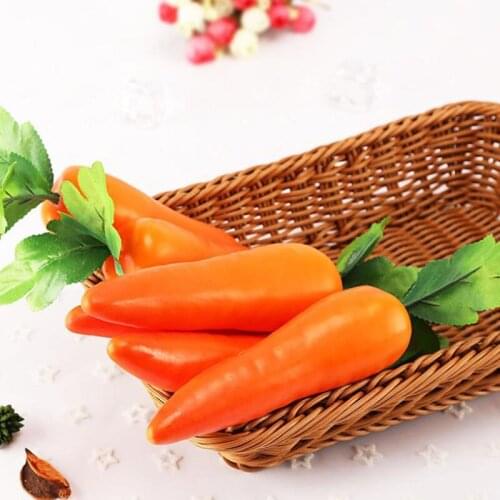 Fake Carrots decor vegetable Artificial Vegetable Foam Carrot Fruit Halloween Carrots Props DIY party Supplies Decor Carrots