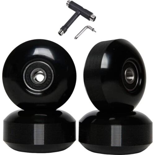 Skateboard Wheels with Bearings 52mm Street Wheels Skateboard Tricks (Set of 4)