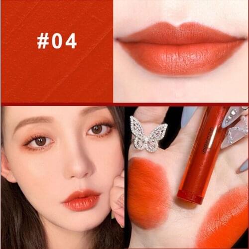 Matte Lipstick Waterproof Lip Tint Matte Long Lasting Lip Gloss Moisturizing Non-Stick Cup Lip Glaze Cosmetic Makeup TSLM2