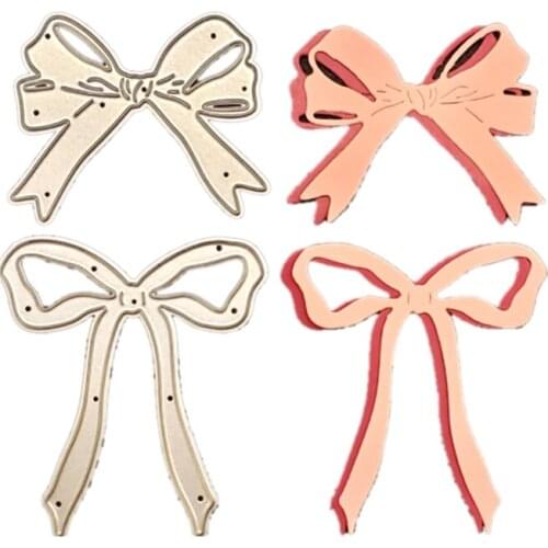 Bows Metal Cutting Dies Stencil DIY Scrapbooking Album Paper Card Template Mold Embossing Craft Decoration
