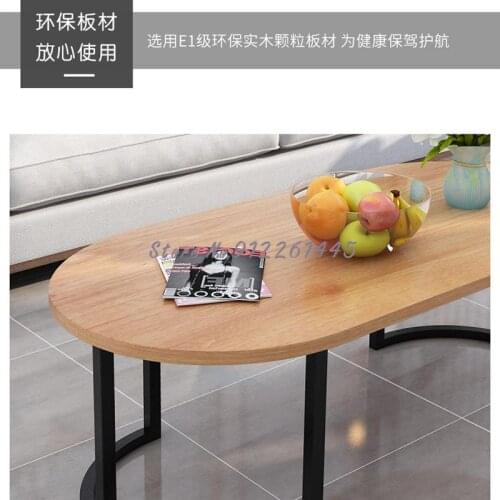 Marble coffee table small apartment simple modern living room table creative Nordic net black tea table round sofa side table