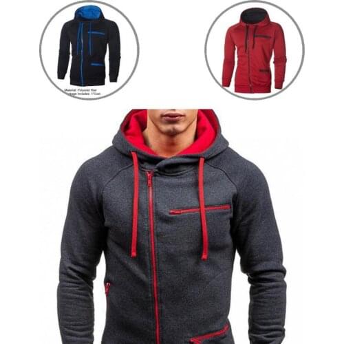 Drawstring Breathable Zipper Pockets Men Jacket for Home Coat Drawstring Breathable Zipper Pockets Men Jacket for Home