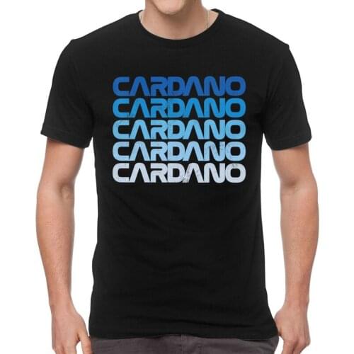 Vintage Cardano ADA Cryptocurrency T-Shirts Men Streetwear T Shirts Short Sleeve Crypto Currency Tshirts Cotton Tee Top Clothes