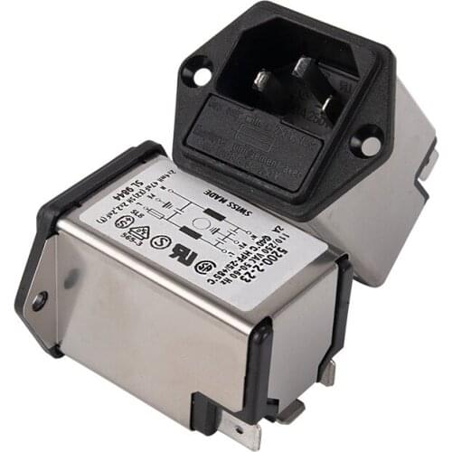 Brand new power filter socket tail plug 5200.0223 with 5x20mm fuse holder