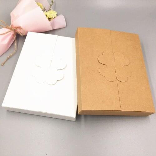 24 pcs DIY gifts box ,white/kraft cookie cake homemade display box, wedding favors decoration package box