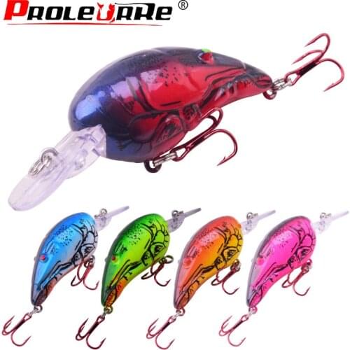 1Pcs Crank Fishing Lure 70mm 11.5g Laser 3D Shrimp Model Bait Swim bait Minnows Bass lures Top water Wobblers Fishing tackle