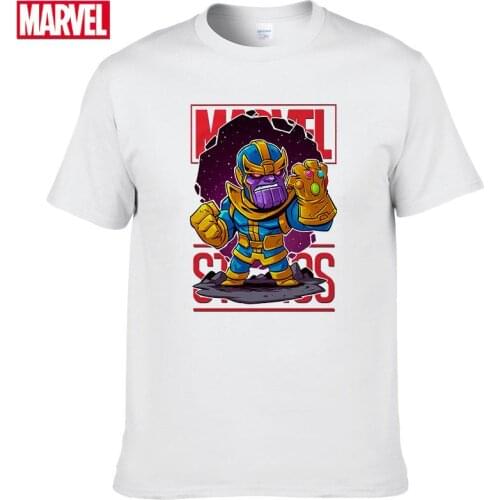 Marvel The Avengers Thanos T-shirt Comfortable Breathable 100% cotton Fashion clothes for teens Summer tshirts men t shirt #162