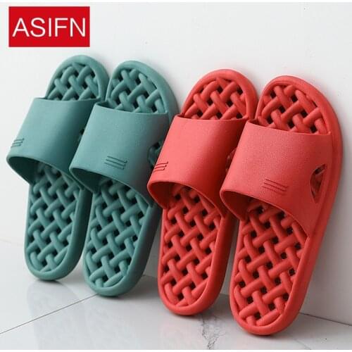 Bathroom Indoor Household Non-Slip Leaking Soft Thick Shoe Shoes Shower Couple Sandals Female Slip Resistant Mens Slippers