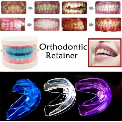 Invisalign 3 Color Dental Dentis Lab Oral Orthodontic Appliance Trainer Tooth Correction Buck Braces Teeth Retainer Pistol Brace