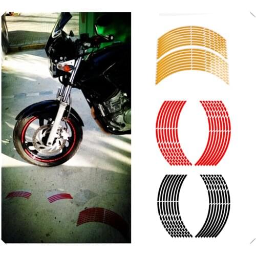 17-18 inch motorcycle shaped car wheel hub reflective sticker for CALIFORNIA Custom TouRing Classic ELDORADO GRISO MGX21
