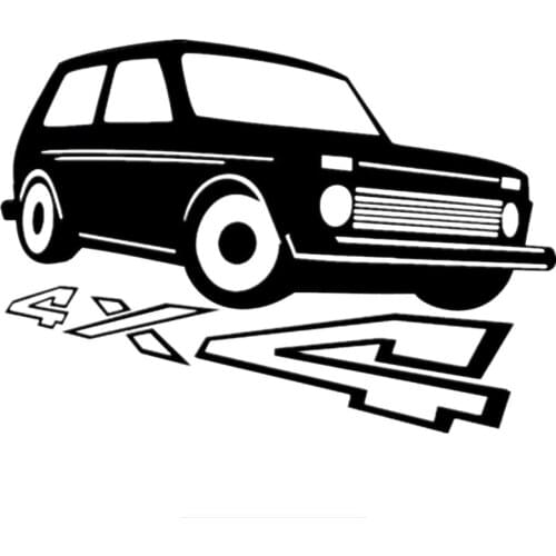 SZWL for Vaz Lada Niva 4x4 Funny Car Stickers Vinyl Decals Automobile Motorcycle Accessories Sticker Waterproof Decal,20cm*13cm
