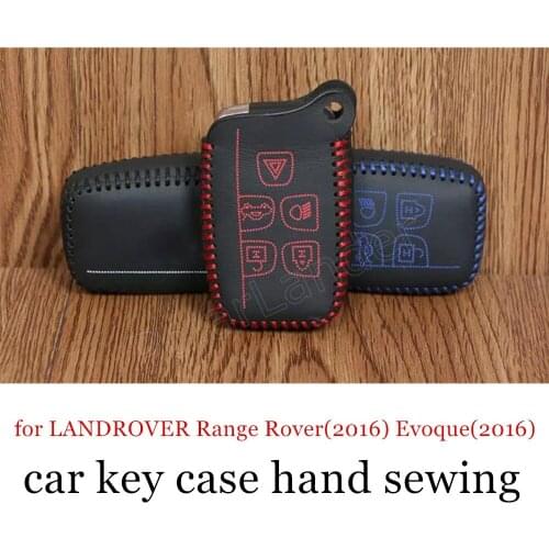Only red popular case sewing Hand cover case Genuine leather fit for L-ANDROVER R-ange R-over(2016) E-voque(2016)