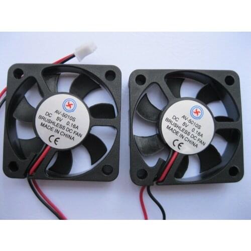 10 Pcs Brushless DC Cooling Fan 7 Blade 5010S 5V 50x50x10mm