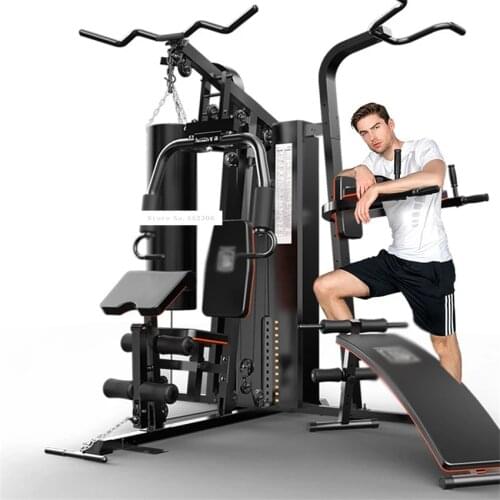 806A 7 in 1 Combined Training Integrated Fitness Equipment Pull Rod Sit Up Bench Sandbag Pull Up Parallel Bar Arm Muscle Trainer