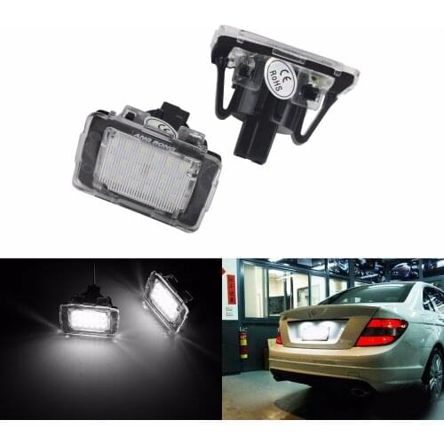 ANGRONG 2x Canbus LED Number Plate Light For Mercedes Benz M-Class, GLE-Class (W166, ML63 C292) 2011+(CA234)