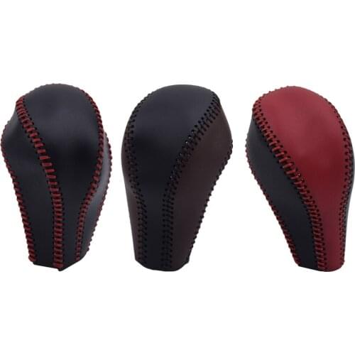 Car Leather AT Gear Shift Knob Handle Cover Trim Fit for Infiniti QX50 QX70 QX80 EX FX 35 37 G 37