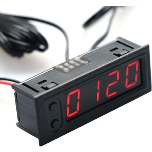 Car Clock Multifunctional Temperature Time Accurate DC 12V Battery Voltage