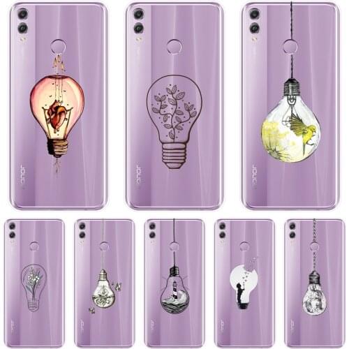 Back Cover For Huawei Honor 7 8 9 10 Lite Soft Silicone Art Flower Phone Case For Huawei Honor 10 9 8 8X MAX 7 7S 7X 7A 7C Pro