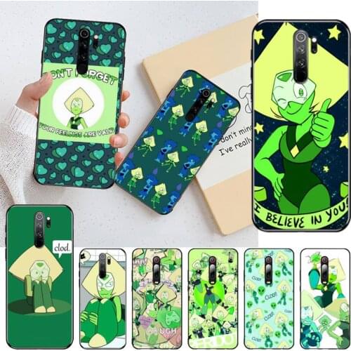 STEVEN UNIVERSE PERIDOT Soft Silicone Black Phone Case for Redmi Note 8 8A 8T 7 6 6A 5 5A 4 4X 4A Go Pro