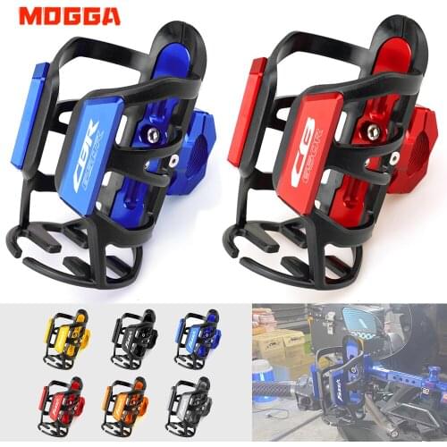 For HONDA CBR650R CB650R CB CBR 650R CNC Aluminum Moto Beverage Water Bottle Cage Drink Cup Holder Mount Motorcycle Accessories