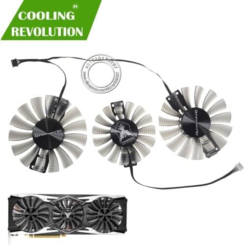 FD9015U12S DC12V 0.55AMP FD8015H12S 0.32AMP 4Pin graphics fan for GAINWARD RTX2080Ti PHOENIX GS