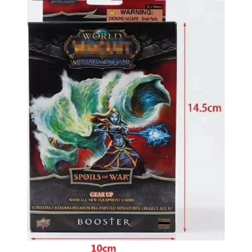 Original WORLD of WARCRAFTS Action Figures Limited Collection Random 3pcs/set Anime Figure Model with Rare Cards Toy
