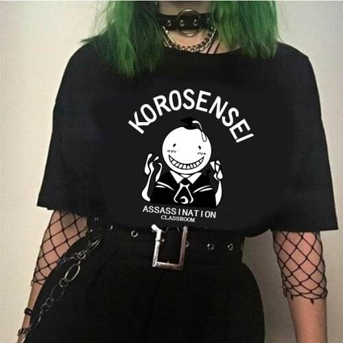 Assassination Classroom Korosensei Anime Tshirt Casual Kawaii Women Tees