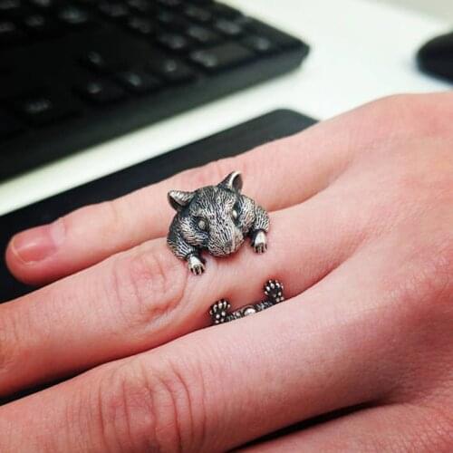 Hamster ring Hamster jewelry Guinea Pig ring Rat ring Ajustable ring Animal jewelry Rodent ring Gnawer ring hamster Mouse