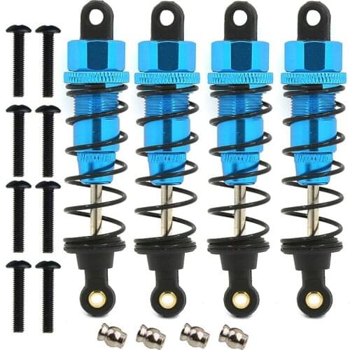 Metal 2/4pcs Aluminum Oil Shock Absorber Adjustable Damper FOR 1/10 RC Axial SCX10 D90 Tamiya CC01 Remote control car parts