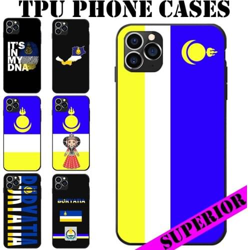 For Huawei Maimang Nova 2 3 4 5 6 8 I S Pro Plus Buryatia Buryat Flag Coat Of Arms Theme Soft TPU Phone Cases Cover