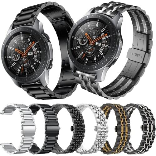 Original Metal Band for Samsung Galaxy Watch 46mm 42mm Stainless Steel Wrist Watch Strap for Galaxy Watch 46mm 42mm Bracelet 22