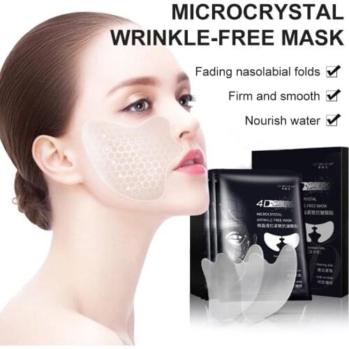 Eye Mask Patch Nasolabial Folds Film Forehead Wrinkles Fade Anti-wrinkle Firming Collagen Gel Law Pattern Sticker for All Skins