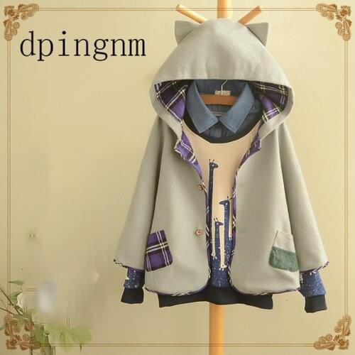 Cloak, wool, coat, autumn, winter, new style Hooded Coat