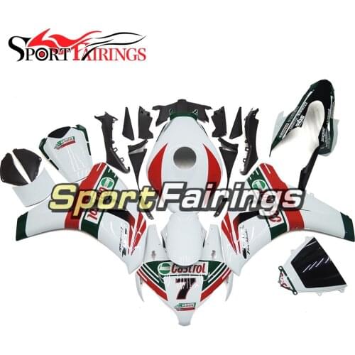 Full Fairings For Honda CBR1000RR Year 08 09 10 11 2008 2009 2010 2011 ABS Motorcycle Fairing Kit Bodywork Cowling Castrol White