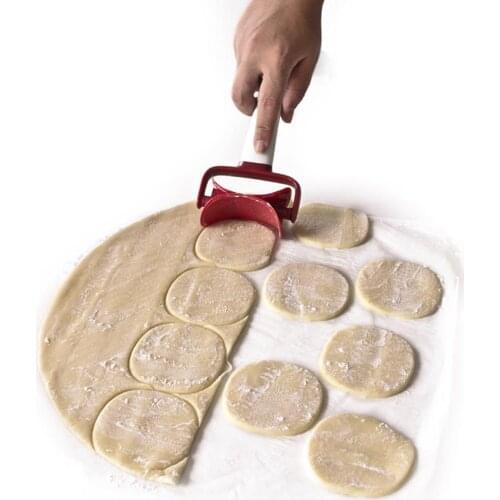 Portable Handheld Rolling Dough Cutter Cookie Biscuit Dumpling Wrappers Maker